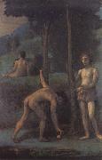 Hans von Maress Three Youths in an Orange Grove Sweden oil painting artist